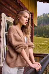 Cinnamon Sugar mohair cardigan